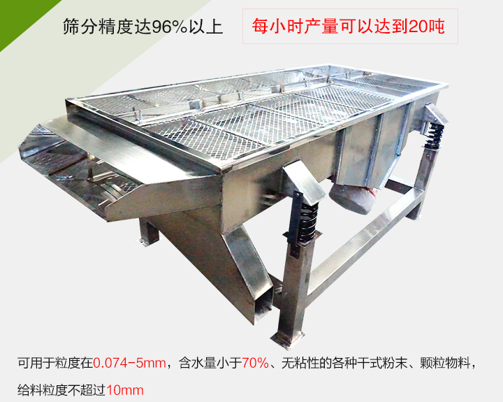 糧食篩分機(jī)各種干式粉末、顆粒物料，給料粒度不超過10mm